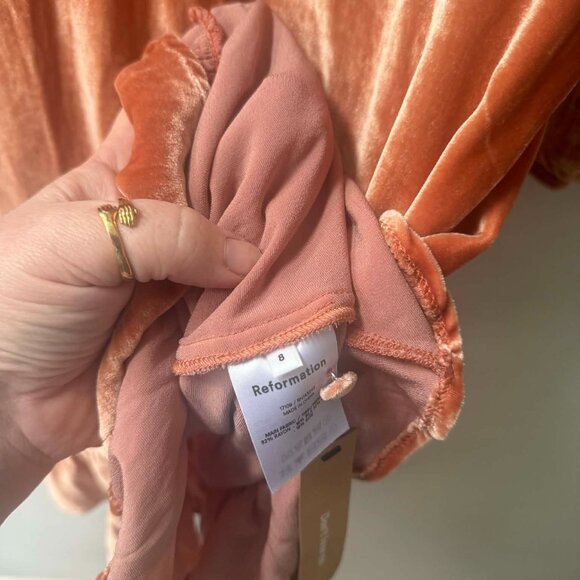 Reformation Mountain Dress in Salmon - Picture 4 of 4